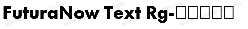 FuturaNow Text Rg字体转换